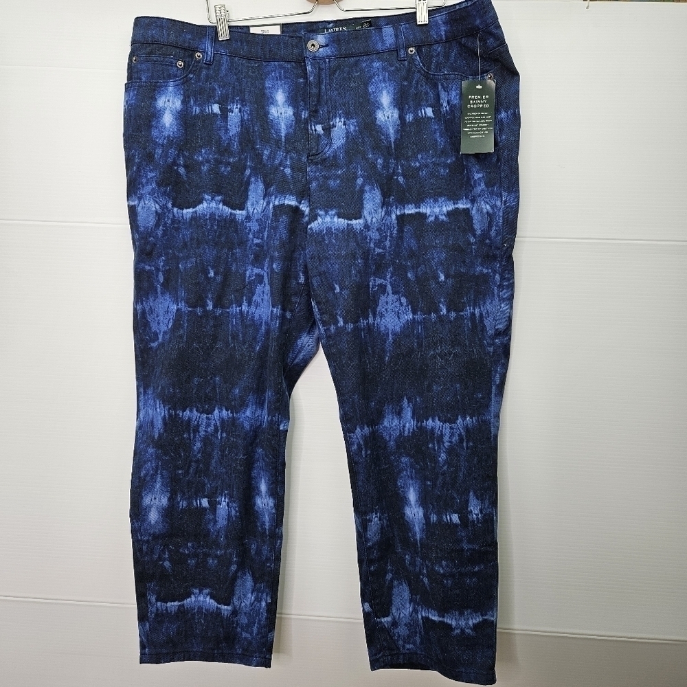 Lauren Ralph Lauren Jeans 22W Skinny Crop NWT